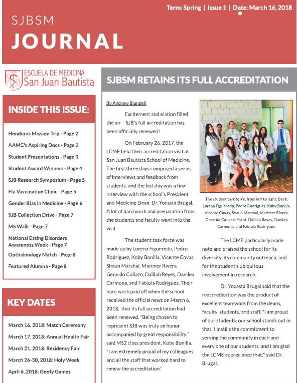 SJBSM Journal Issue #1